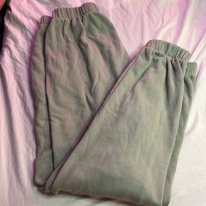 Brandy Melville Soft Green Sweatpants